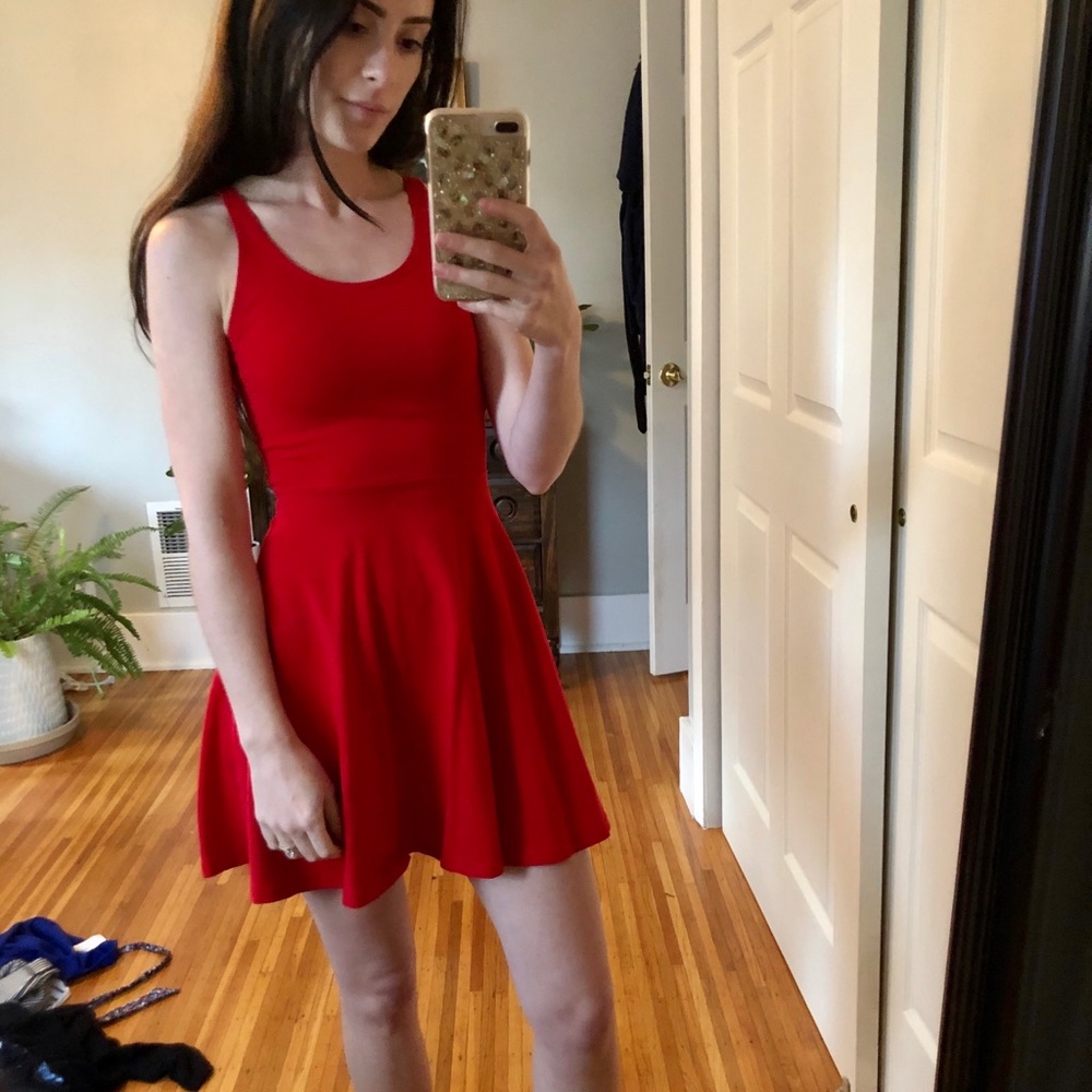 Red dress
